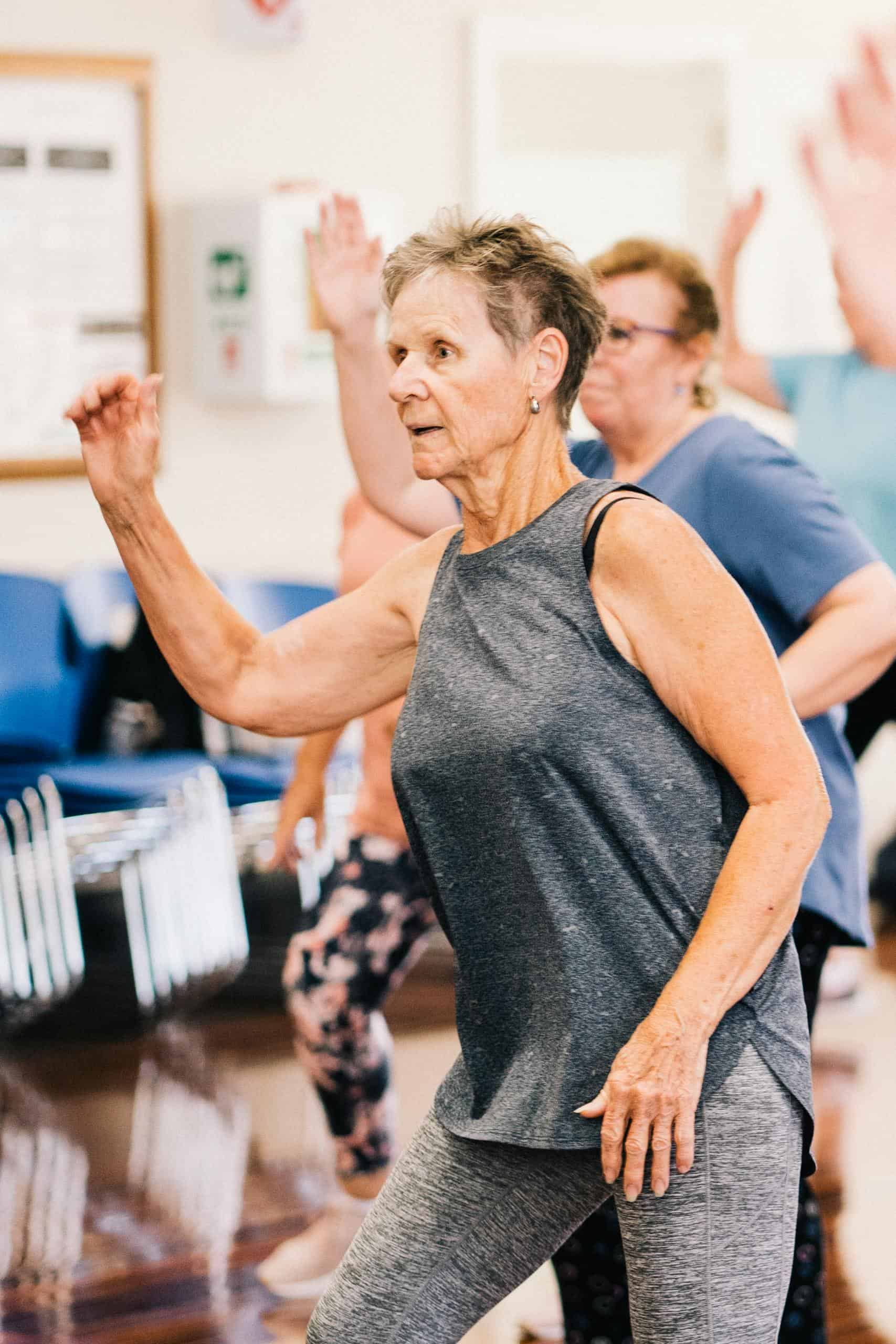 senior group fitness social benefits